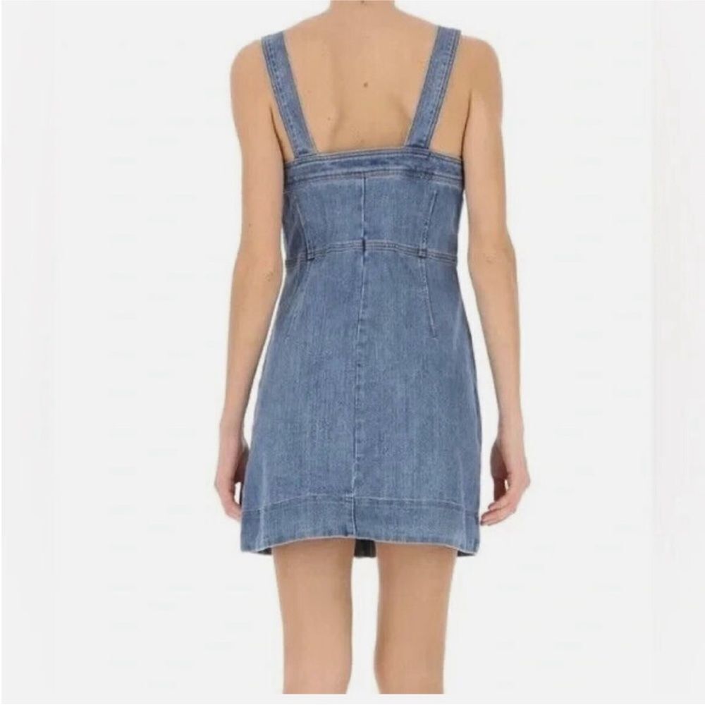 Michael Kors Jean denim mini dress button front dress 4 - Picture 2 of 8